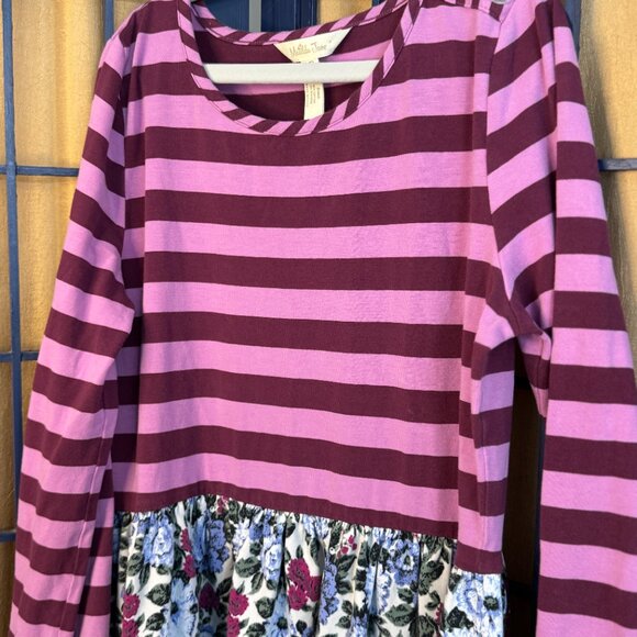 Matilda Jane “Garden” Long Sleeve Striped Floral Dress – Size 14 - Picture 5 of 8